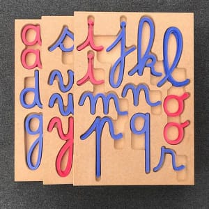 Construire des Mots avec des lettres cursives et les ranger facilement!